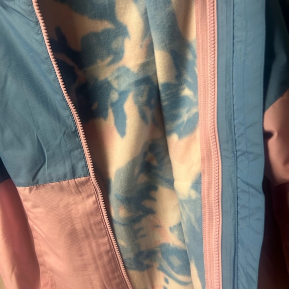 NWT Eddie Bauer Kids Blue and Pink Hooded 3-in-1 Jacket Size M 10/12 - Picture 5 of 11